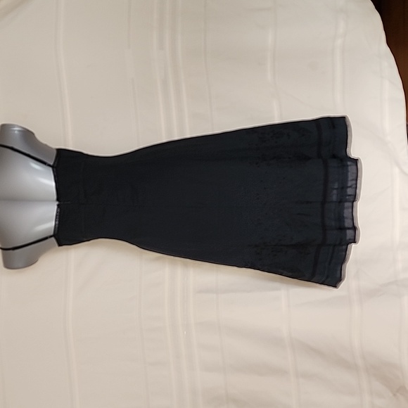 Black Embroidered Strappy Midi Dress - Picture 7 of 9